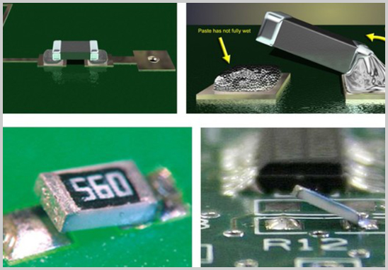 SMT加工回流焊接工序中出現(xiàn)立碑現(xiàn)象的原因.jpg